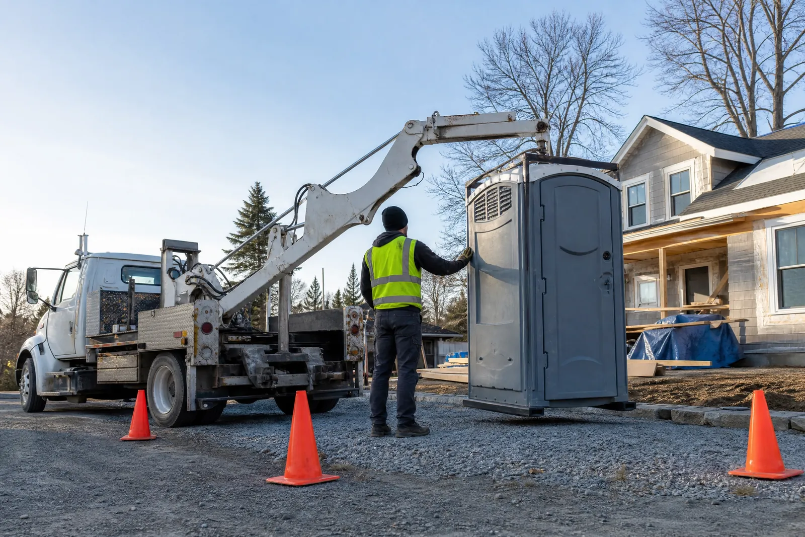 ADA-Accessible Portable Toilets portable sanitation setup
